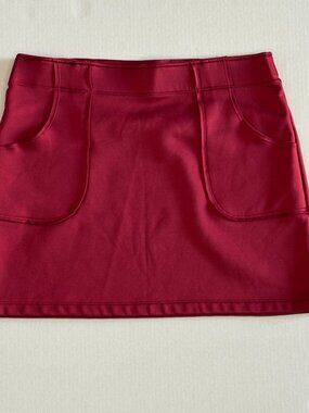 Athleta Women Medium Red Athletic Skirt Stretch Athleisure Tennis Pickleball
